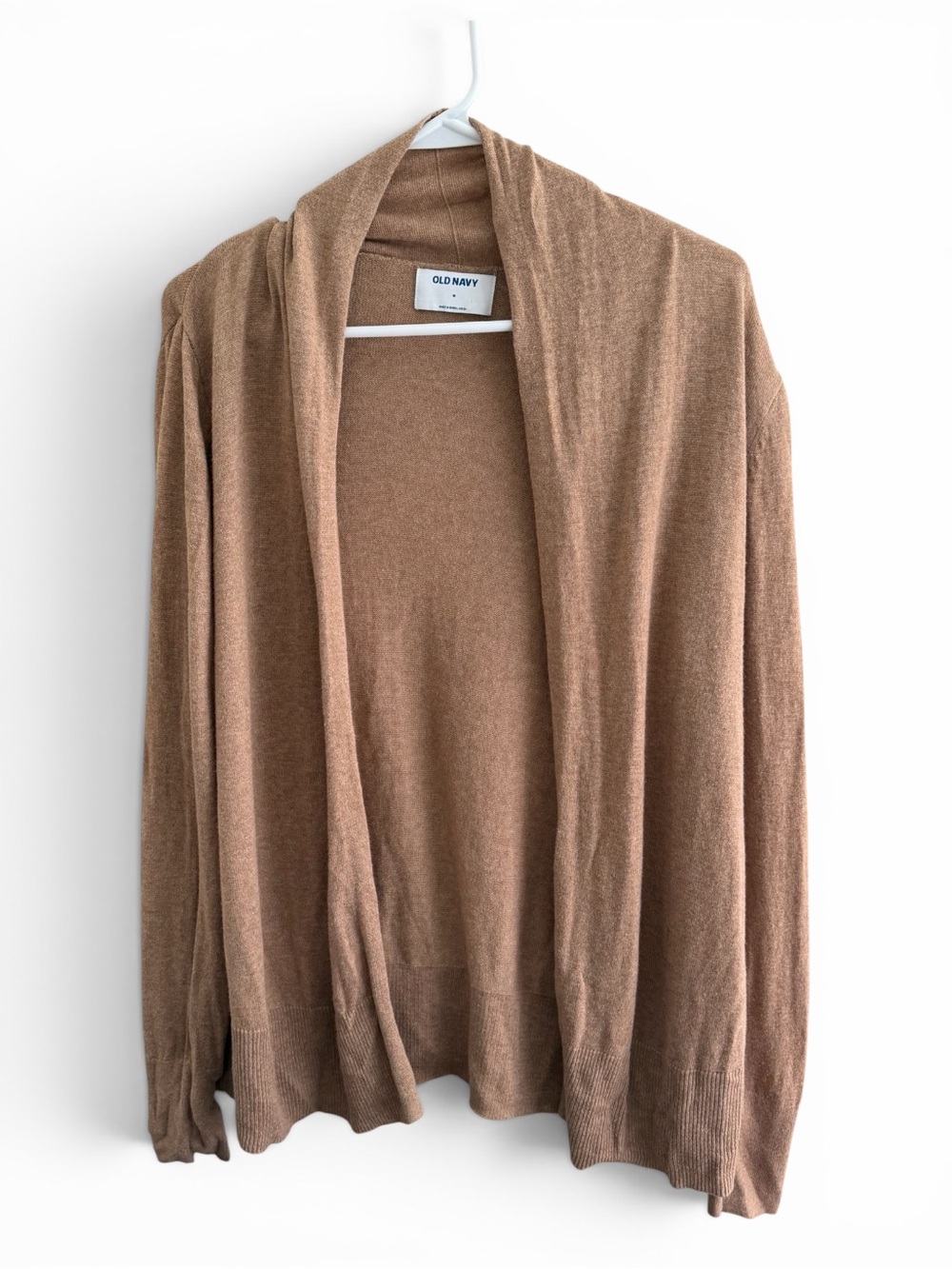 Old Navy Women's Open-Front Brown Cardigan Sweater